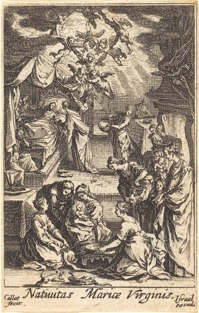 聖母の誕生、1630年以降。 作： Jacques Callot
