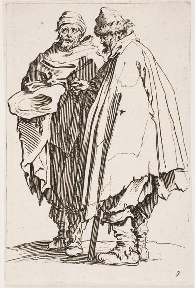 盲人とその仲間 No. シリーズから 9 ベガーズ 作： Jacques Callot