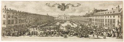 ナンシー (ニュー ストリート) のキャリエール、またはヌーヴ通り 作： Jacques Callot