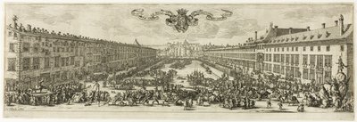 ナンシー (ニュー ストリート) のキャリエール、またはヌーヴ通り 作： Jacques Callot