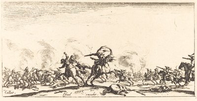 ピストルを使った騎兵戦闘 作： Jacques Callot