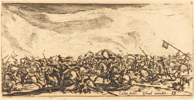 剣を使った騎兵戦闘、c。 16321634。 作： Jacques Callot