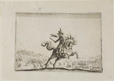 カプリスより 馬上の司令官 作： Jacques Callot