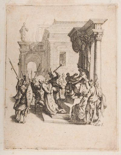 非難、いいえ。 5 の 11 から La Petite Passion 作： Jacques Callot