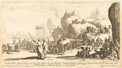 紅海の横断、1629年。 作： Jacques Callot