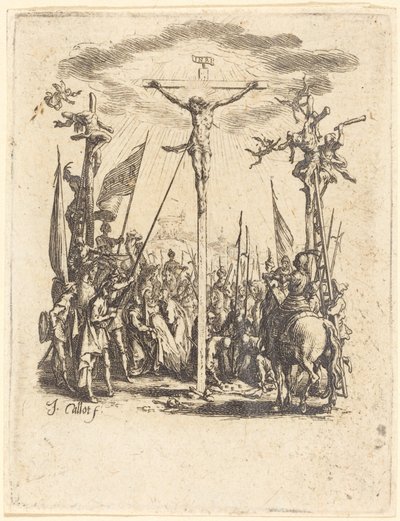 はりつけ、c。 16241625。 作： Jacques Callot