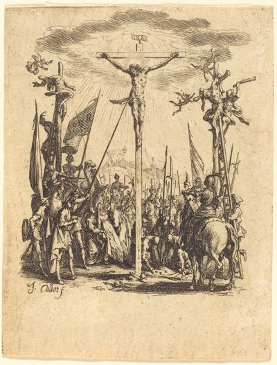 はりつけ、c。 16241625。 作： Jacques Callot