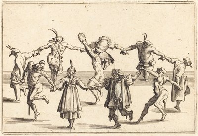 ダンス、c。 1622年。 作： Jacques Callot