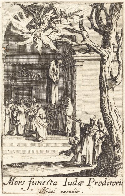 ユダの死、c。 16341635。 作： Jacques Callot