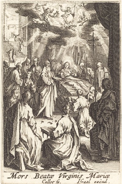 1630年以降の聖母の死. 作： Jacques Callot