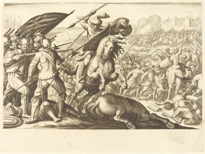 トルコ騎兵隊の敗北、c。 1614年。 作： Jacques Callot