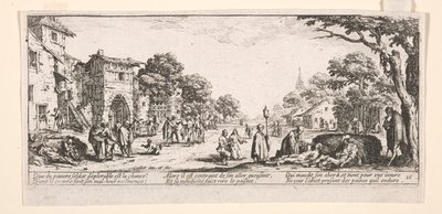 道端で死ぬ 作： Jacques Callot