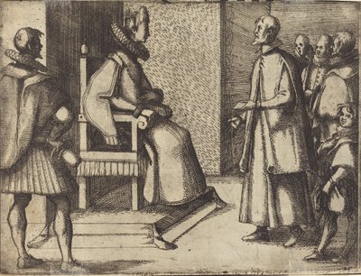 女王に感謝するトスカーナの特使 [裏面] 作： Jacques Callot