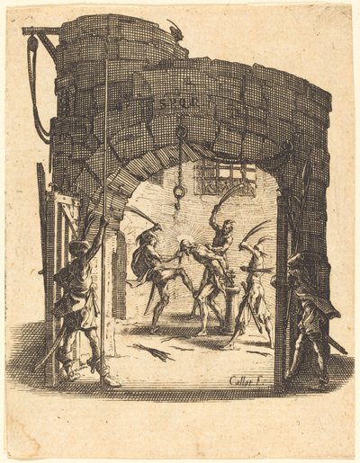 むち打ち 作： Jacques Callot