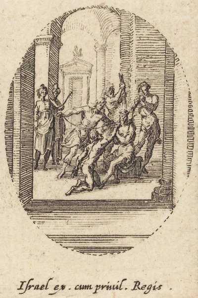 鞭打ち、c。 1631年。 作： Jacques Callot