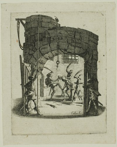 小さな情熱からの鞭打ち 作： Jacques Callot