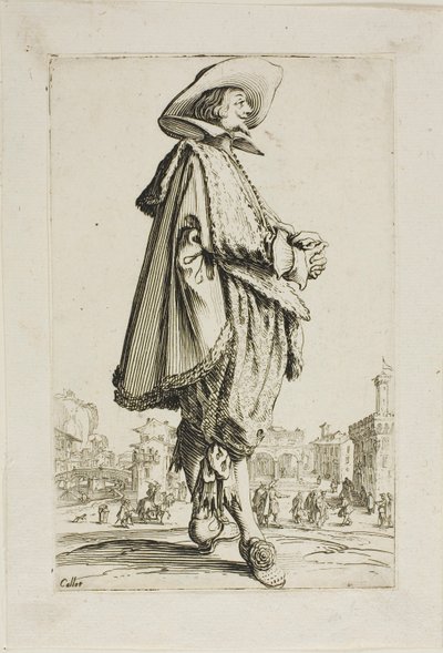 ラ・ノブレス』より「合掌する紳士」、11枚目 作： Jacques Callot