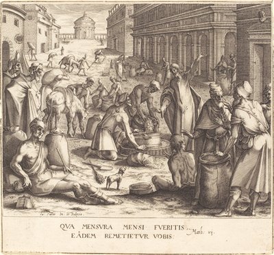 穀物の計量 作： Jacques Callot