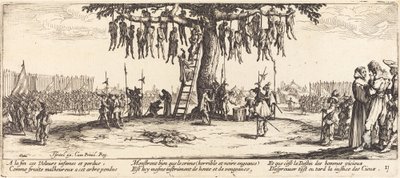 1633年頃の「吊るし」。 作： Jacques Callot