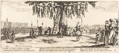 ハンギング、c。 1633年。 作： Jacques Callot