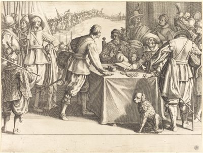 軍隊の雇用、c。 1614年。 作： Jacques Callot