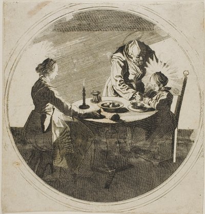 食卓の聖家族 作： Jacques Callot