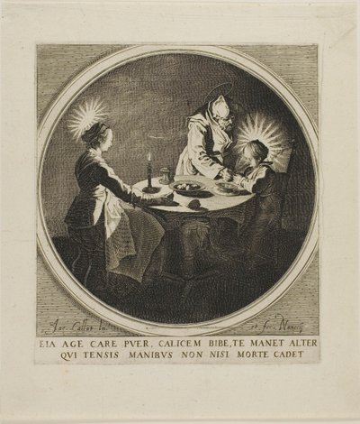 聖家族の食卓 作： Jacques Callot