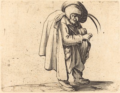 ハーディガーディプレーヤー 作： Jacques Callot