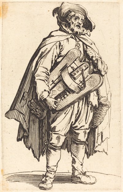 ハーディガーディプレーヤー 作： Jacques Callot