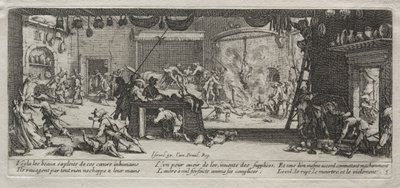 戦争の悲惨さ: 略奪 作： Jacques Callot