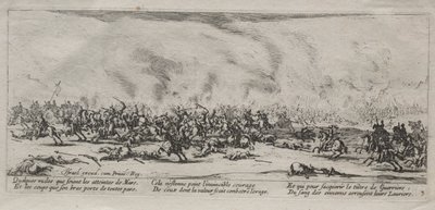 戦争の大惨事：ザ・バトル 作： Jacques Callot