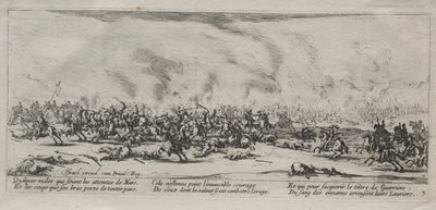 大戦争の大惨事：戦い、1633年。 作： Jacques Callot