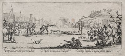 戦争の大惨事：射撃隊 作： Jacques Callot