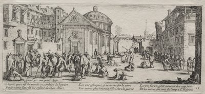 戦争の大悲惨：病院 作： Jacques Callot