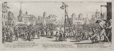 戦争の大惨事：ストラップパド 作： Jacques Callot