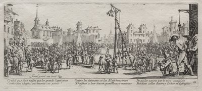 戦争の大きな悲惨さ：1633年のストラパド号 作： Jacques Callot
