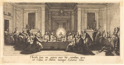 最後の晩餐（1618年頃）。 作： Jacques Callot