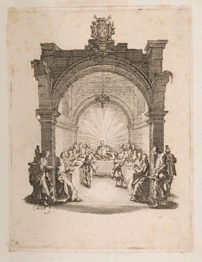 最後の晩餐、いいえ。 2 の 11 から ラ プチ パッション 作： Jacques Callot