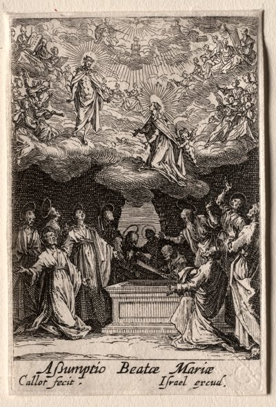 聖母の生涯：聖母被昇天 作： Jacques Callot