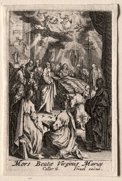 聖母の生涯：聖母の死 作： Jacques Callot