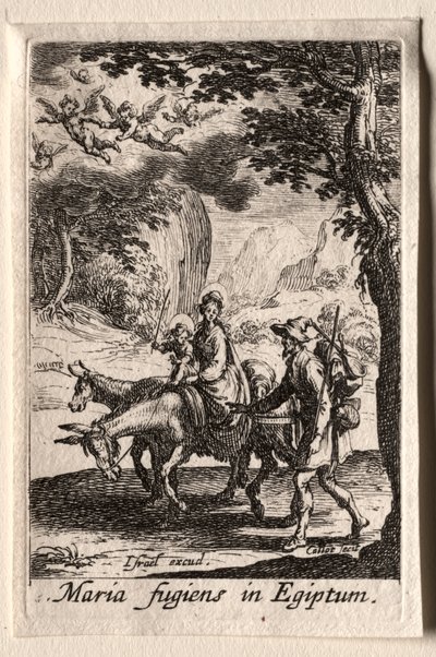 聖母の生涯：エジプトへの逃避 作： Jacques Callot