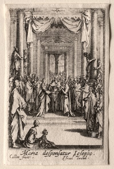 聖母の生涯：聖母の結婚 作： Jacques Callot