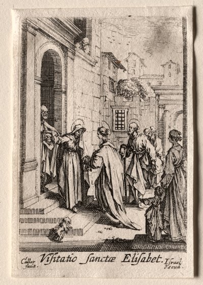 聖母の生涯：訪問。 作： Jacques Callot