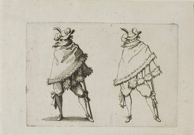 The Caprices より、コートに包まれた男 作： Jacques Callot