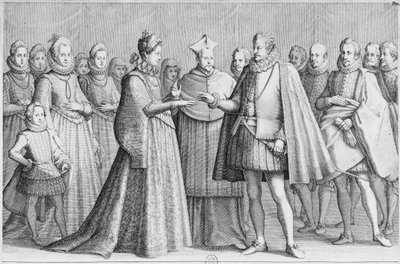 フェルディナンドドメディチとロレーヌのクリスティーヌの結婚 作： Jacques Callot