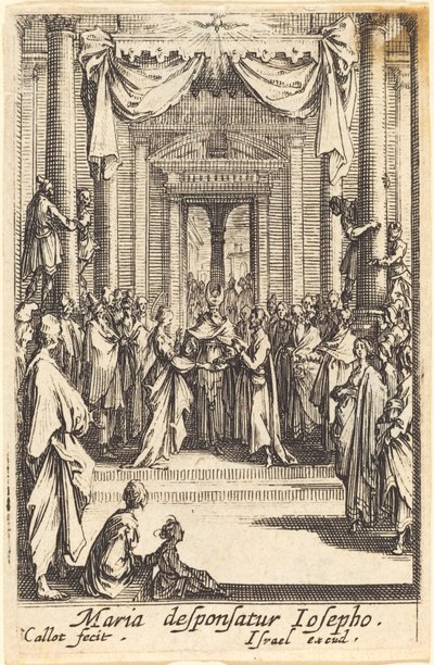 聖母の結婚、1630 年以降。 作： Jacques Callot