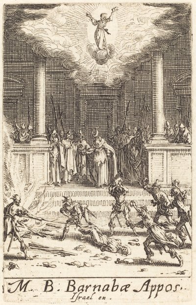 聖バルナバの殉教、c。 16341635。 作： Jacques Callot