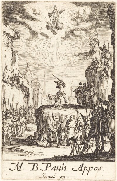 聖パウロの殉教、c。 16341635。 作： Jacques Callot