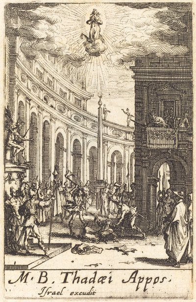 聖タデウスの殉教、c。 16341635。 作： Jacques Callot