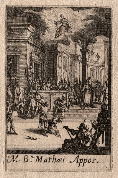 使徒たちの殉教: 聖マタイ 作： Jacques Callot